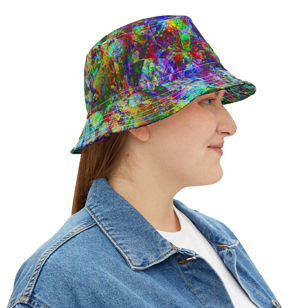 Barfing Beautifully Bucket Hat — Vibrant All-Over-Print Sun Hat
