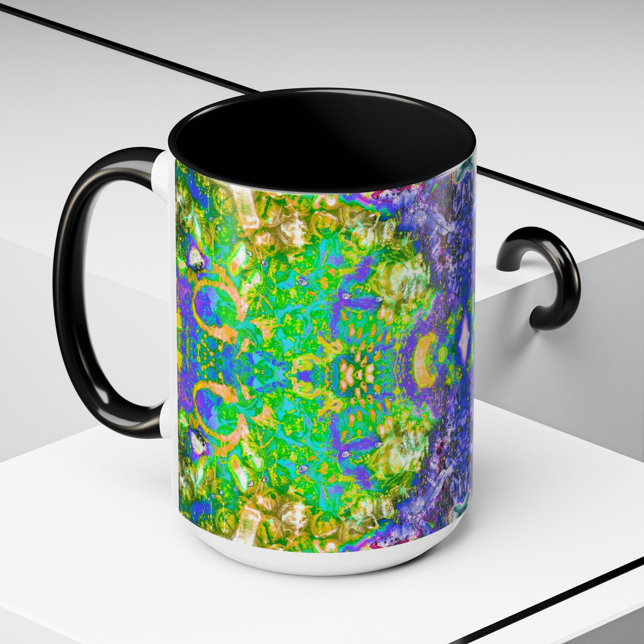 Intergalactic Infinity Coffee Mug — Colorful Psychedelic Art 11/15oz