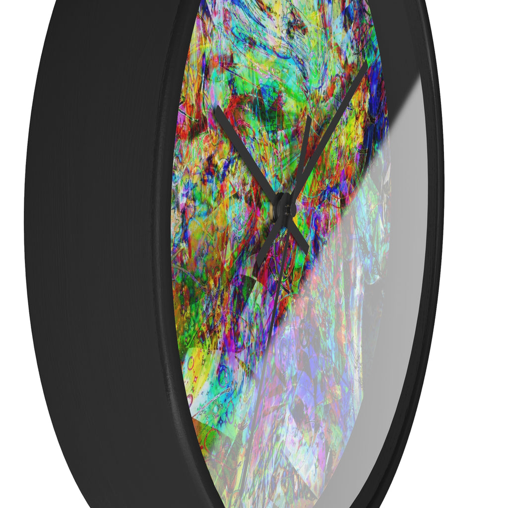 Barfing Beautifully Wall Clock — Colorful Art Timepiece