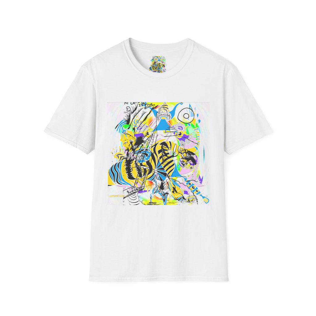 My Language Is Your Beingness And The Portal Is Open T-Shirt — Colorful Abstract Graphic Tee