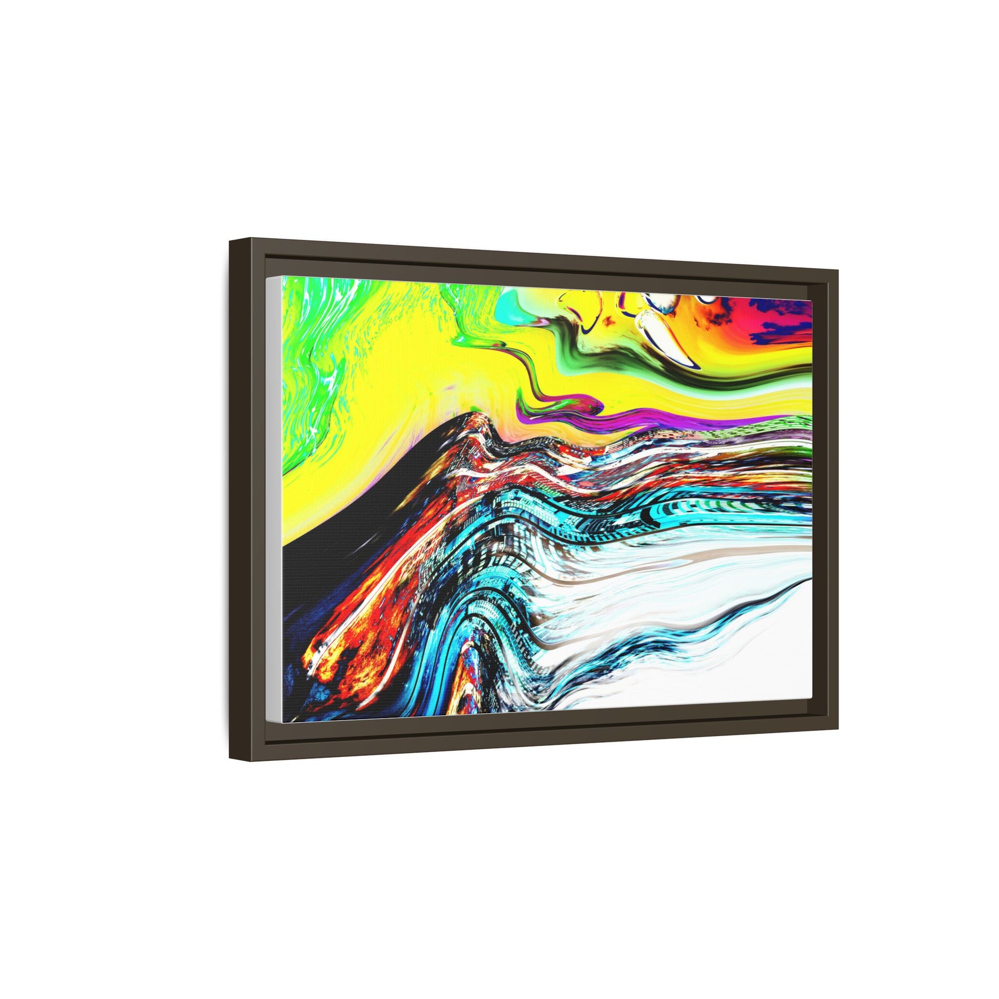 Slip And Slide Matte Canvas Framed Wall Art