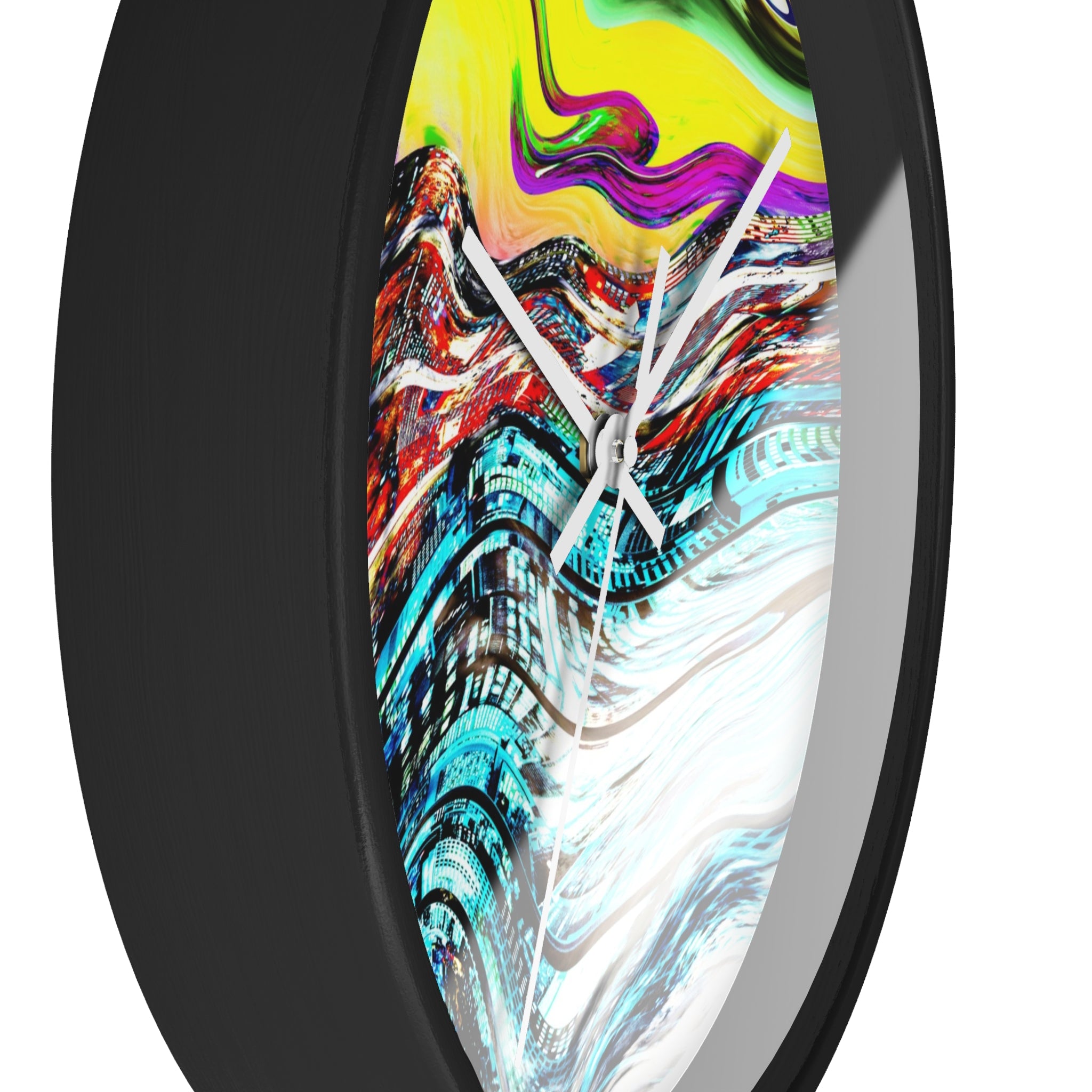 Slip And Slide Wall Clock — Colorful Modern Home Decor