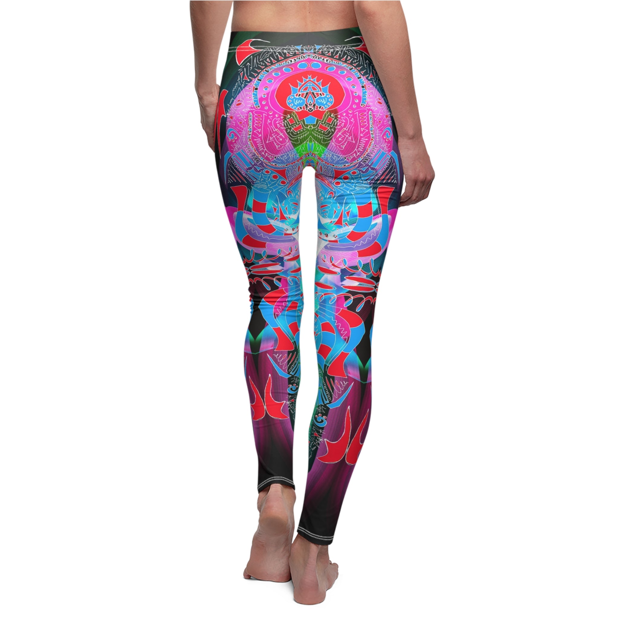 Hyperdimensional Butterfly 3 Leggings — Women’s Vibrant All-Over Print