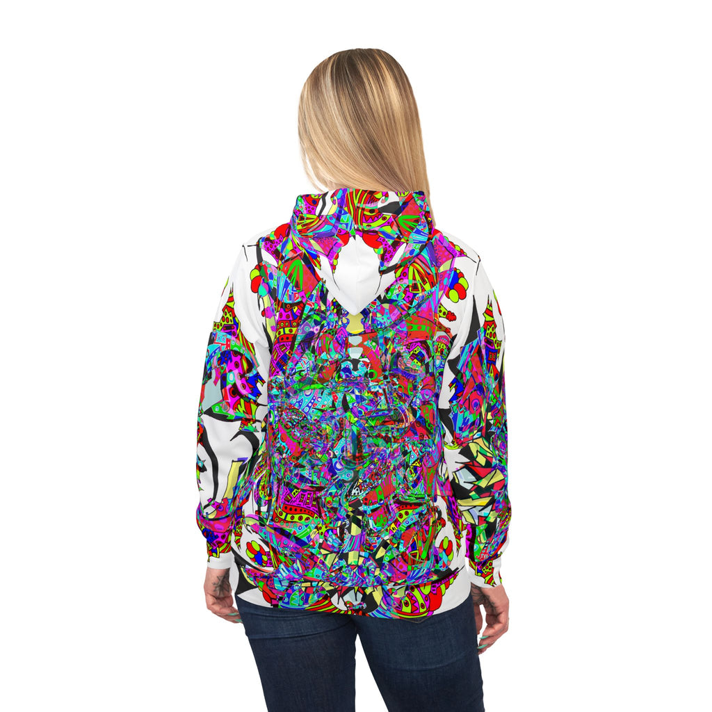Neon Waffle Monster 12 Athletic Hoodie