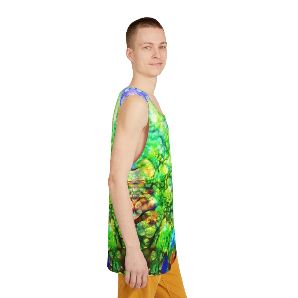 BASS IMMORTAL 30 - Psychedelic Green Marble Tank — Men's All-Over Print Festival Tank