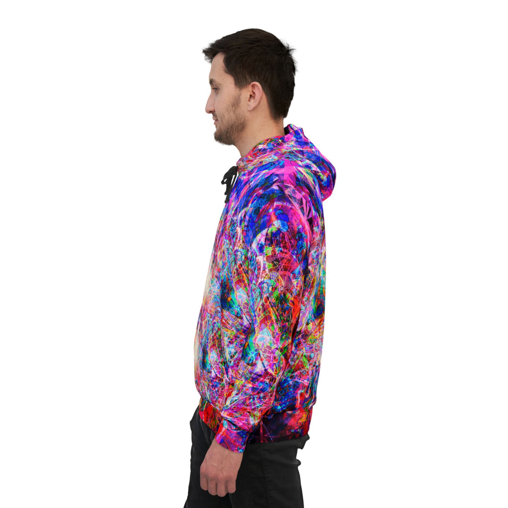 Arashaya Athletic Hoodie — All-Over Print - Vibrant Galaxy