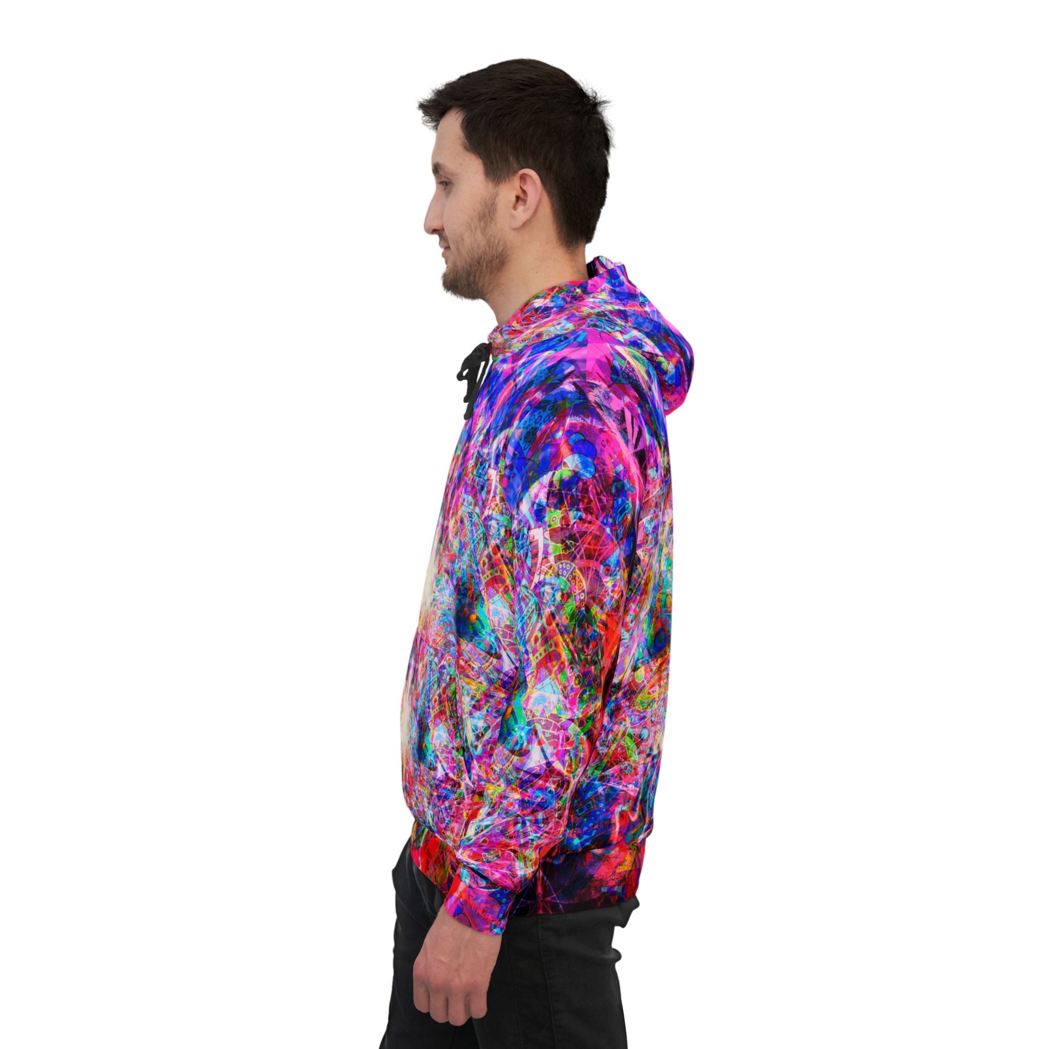 Arashaya Athletic Hoodie — All-Over Print - Vibrant Galaxy