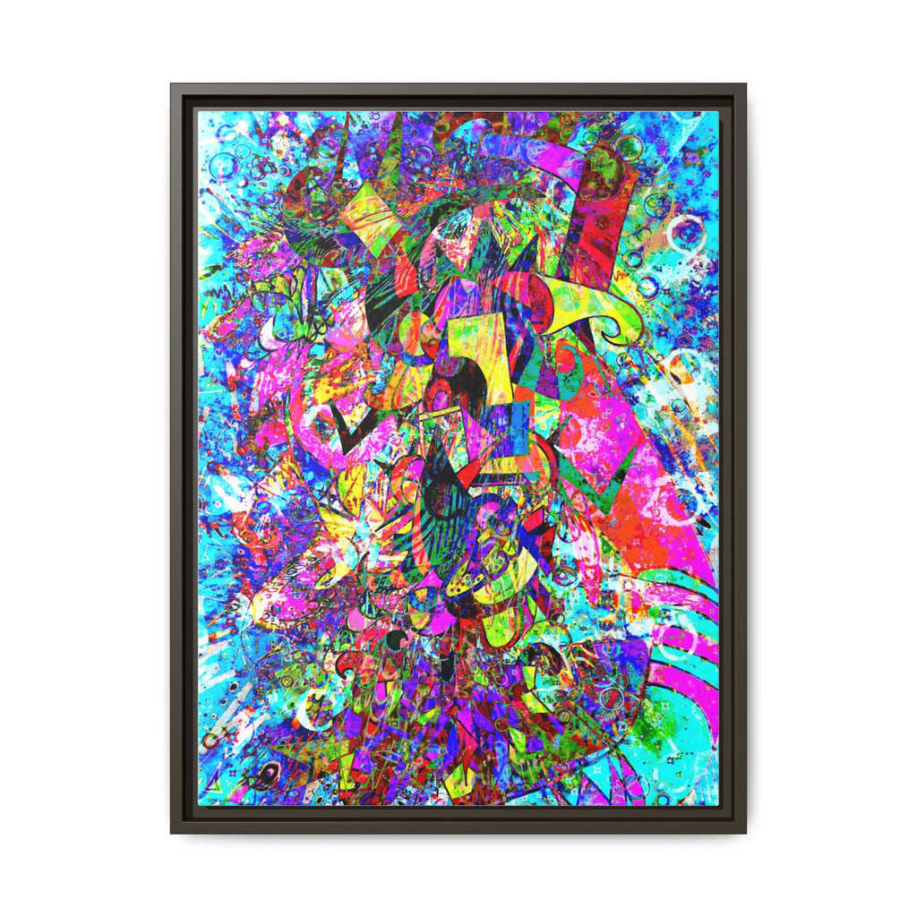 Love Monster Matte Canvas, Framed (Multi-color)