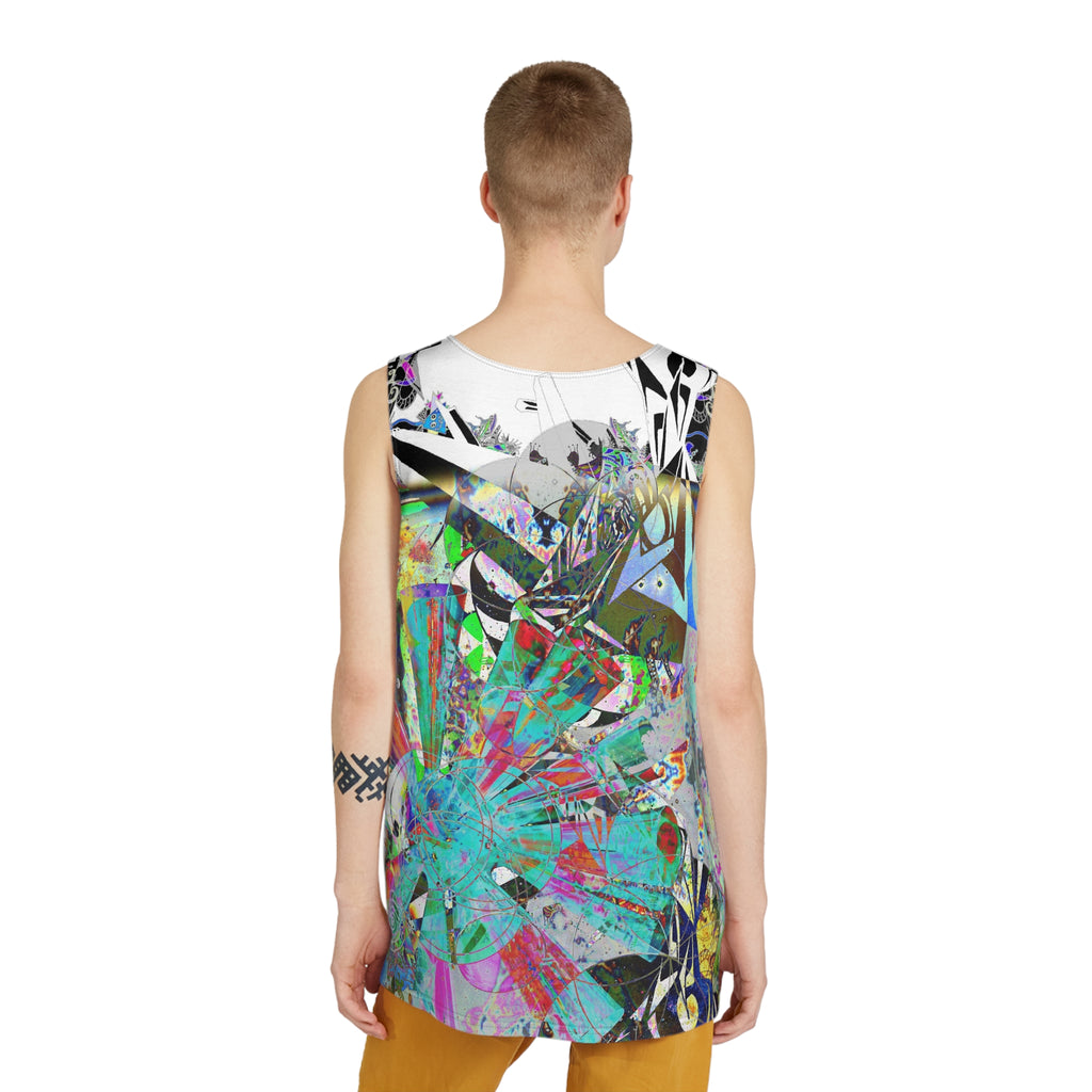 Abstract Floral Explosion Tank — All-Over Print Men's Tank Top