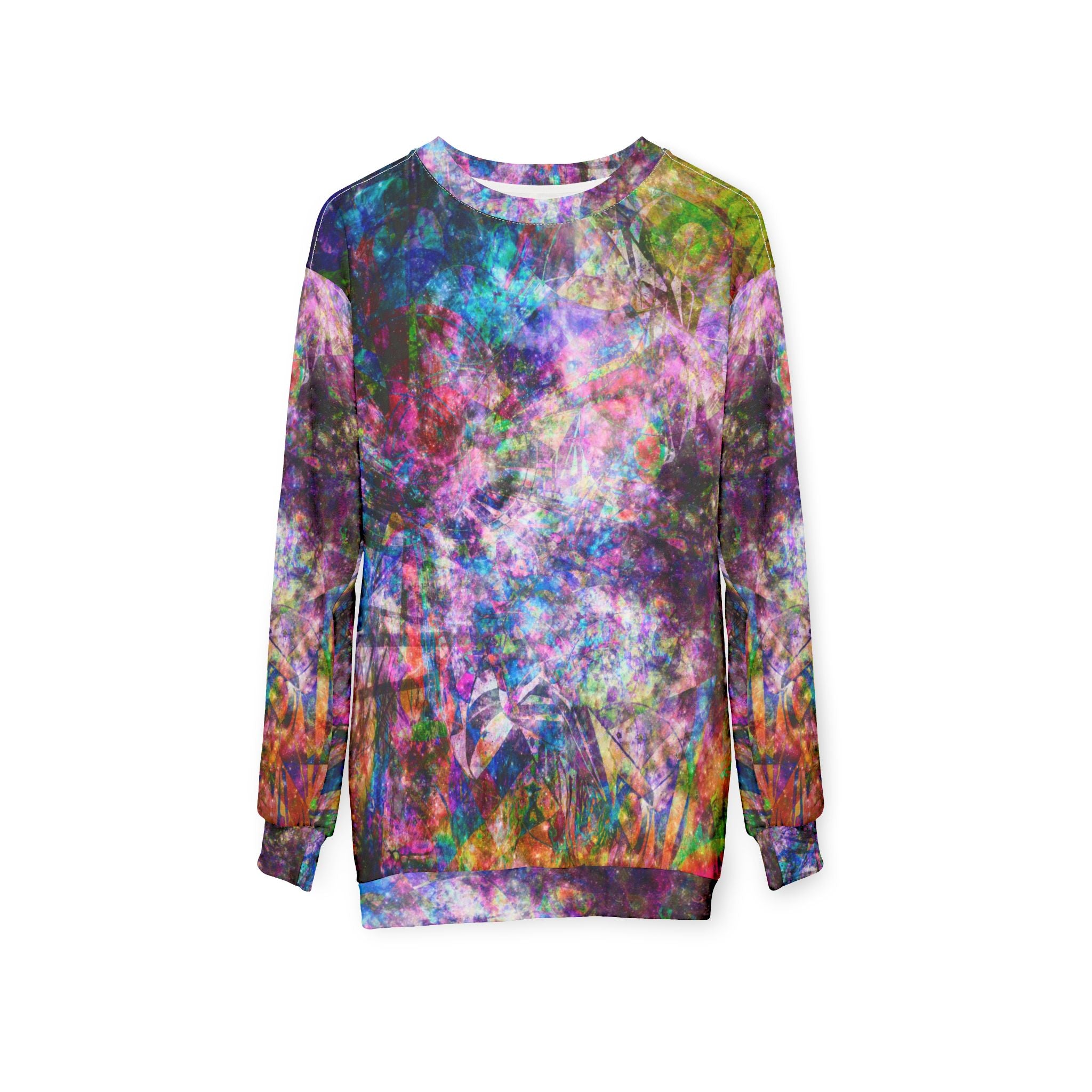 Space Shower 2 - Galaxy Tie-Dye Sweatshirt — Colorful Abstract All-Over Print