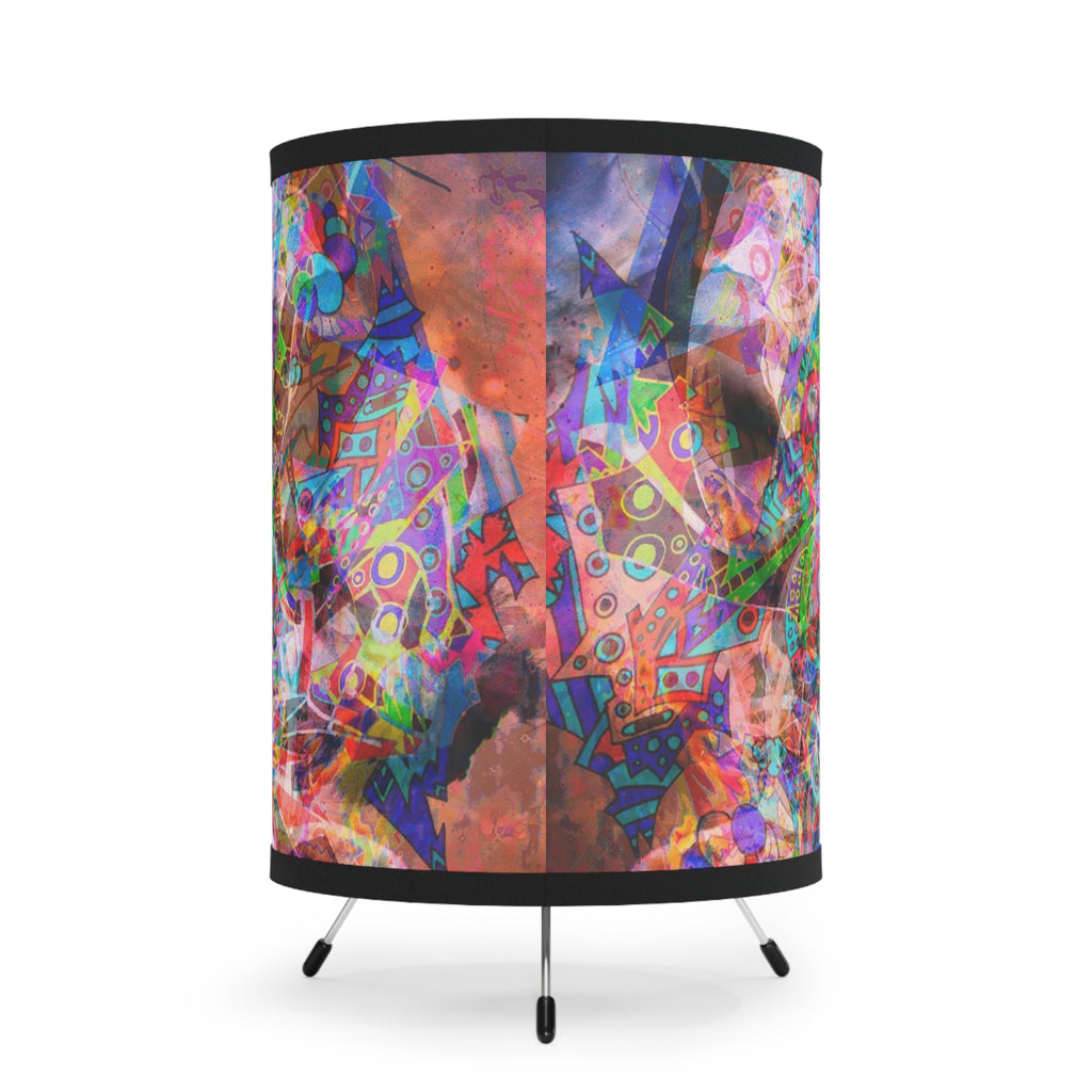 Arashaya 2 Tripod Lamp with High-Res Printed Shade, US\CA plug