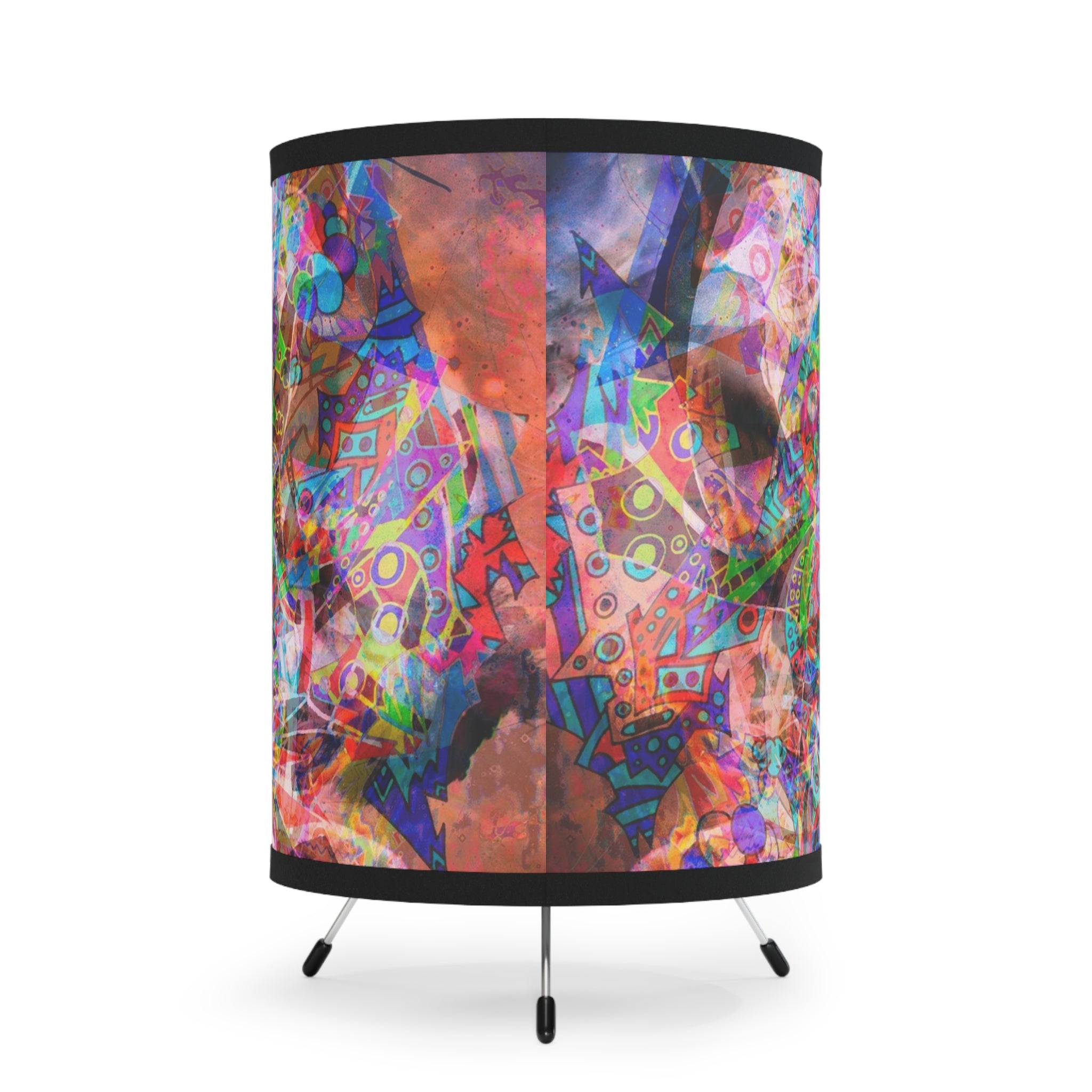 Arashaya 2 Tripod Lamp with High-Res Printed Shade, US\CA plug