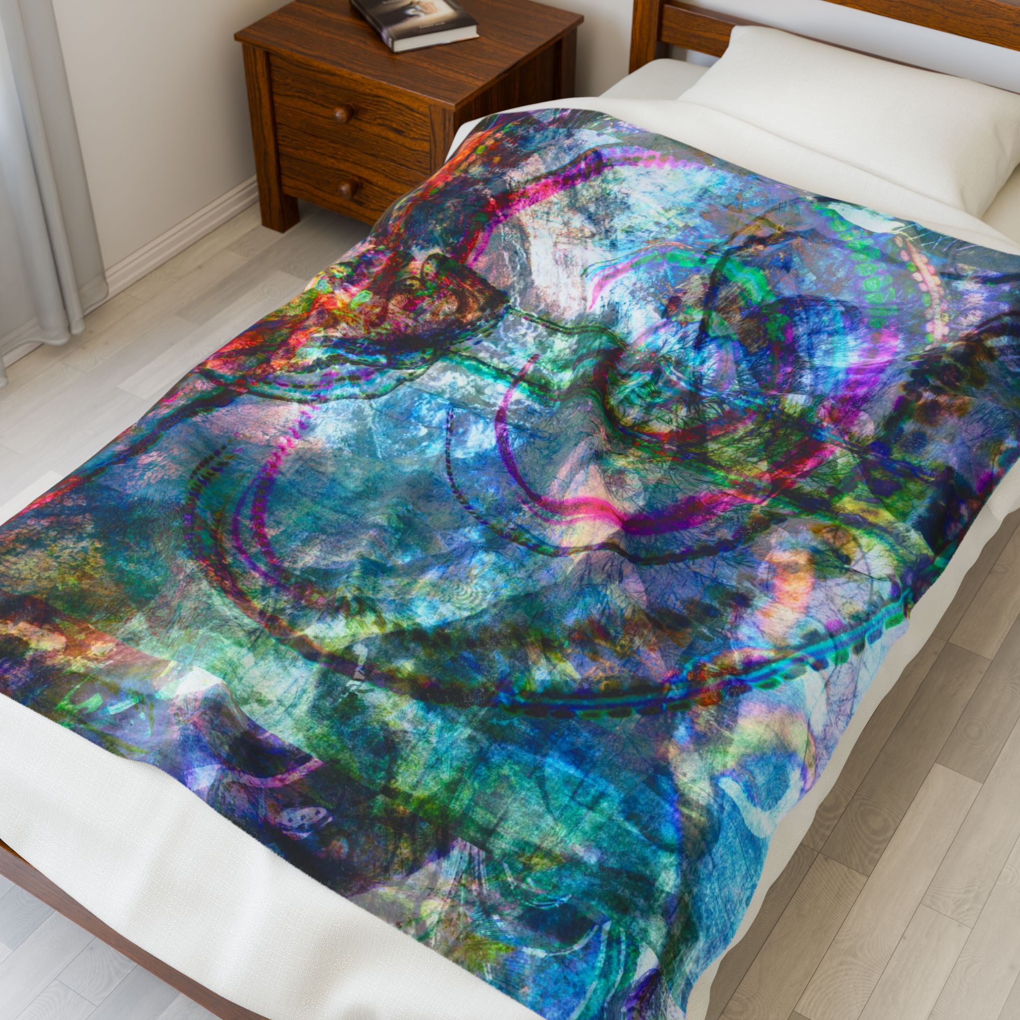 Mega Millionz Plush Blanket — Soft Multicolor Art Throw