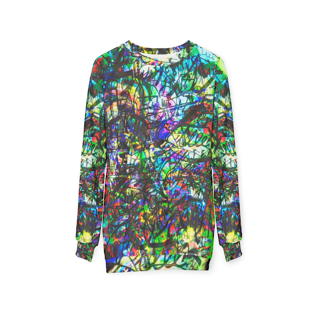 The Real Time Is Now 2015 - Abstract Graffiti All-Over Print Sweatshirt
