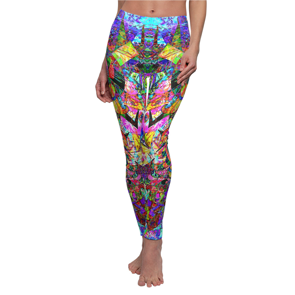 Love Monster Leggings — Colorful Geometric Yoga Tights
