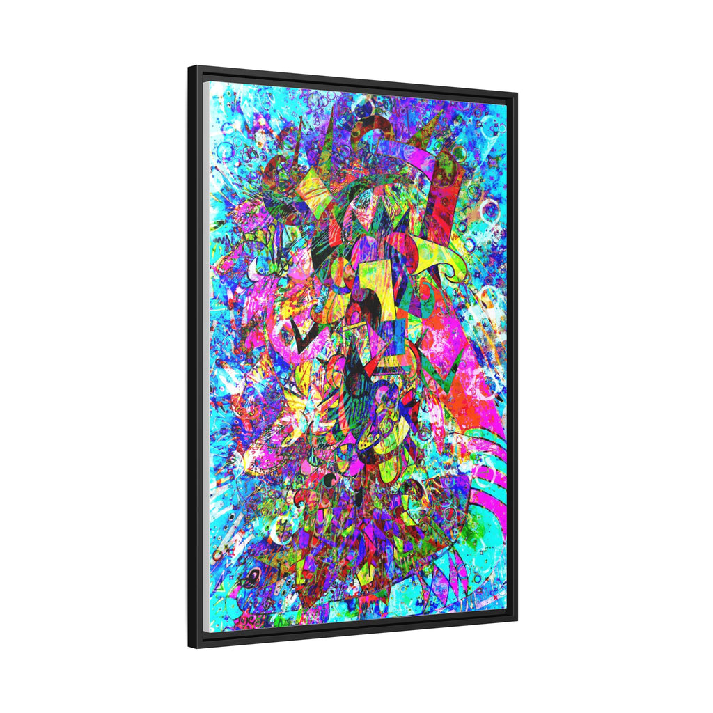Love Monster Matte Canvas, Framed (Multi-color)