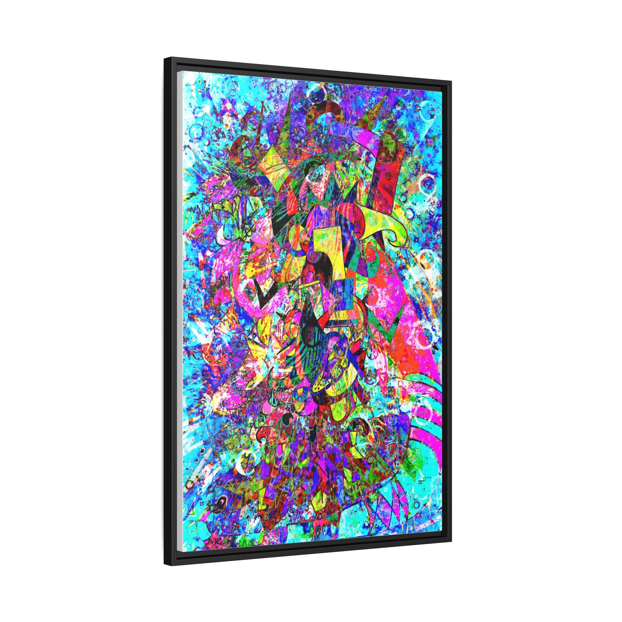 Love Monster Matte Canvas, Framed (Multi-color)