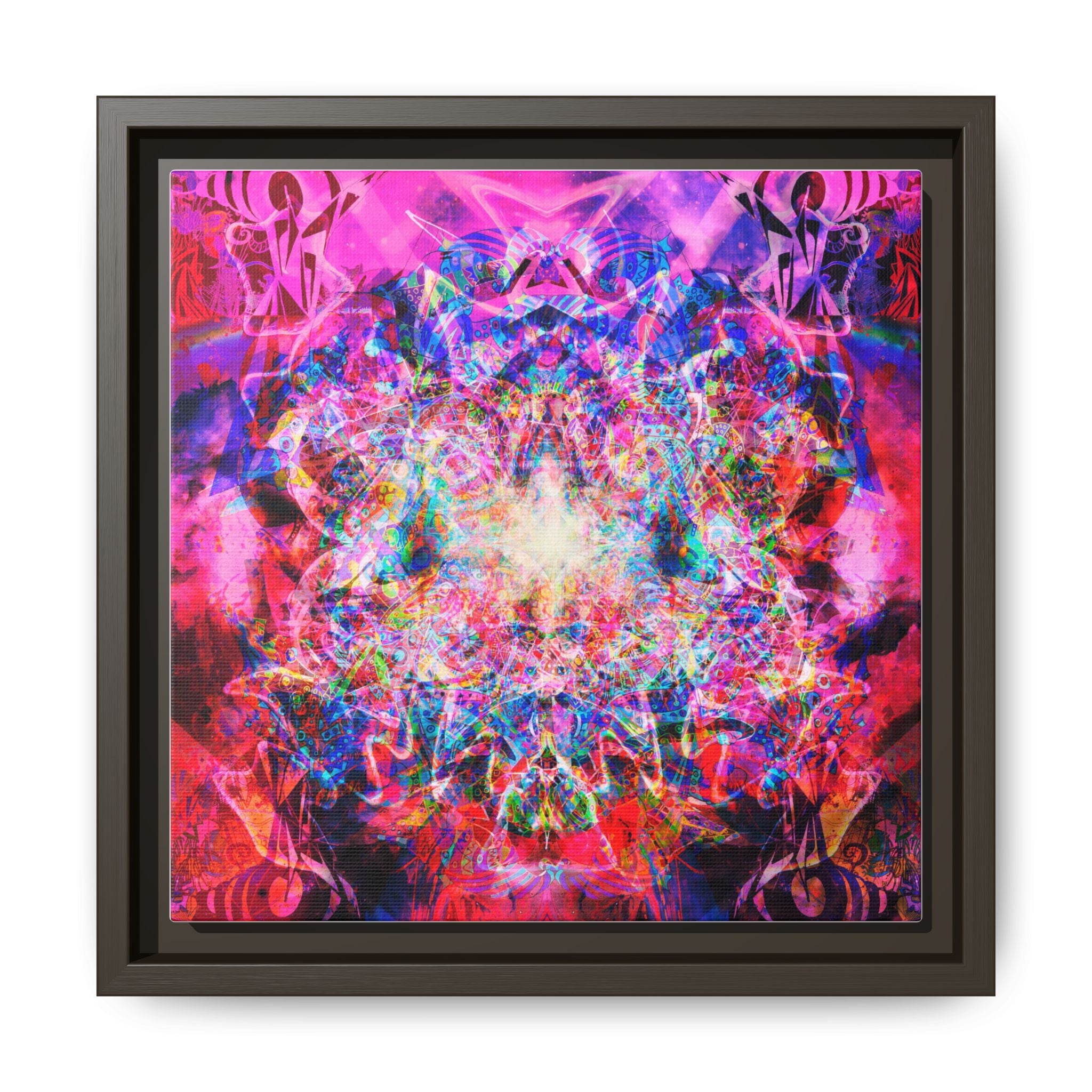 Arashaya Framed Canvas — Vibrant Psychedelic Wall Art
