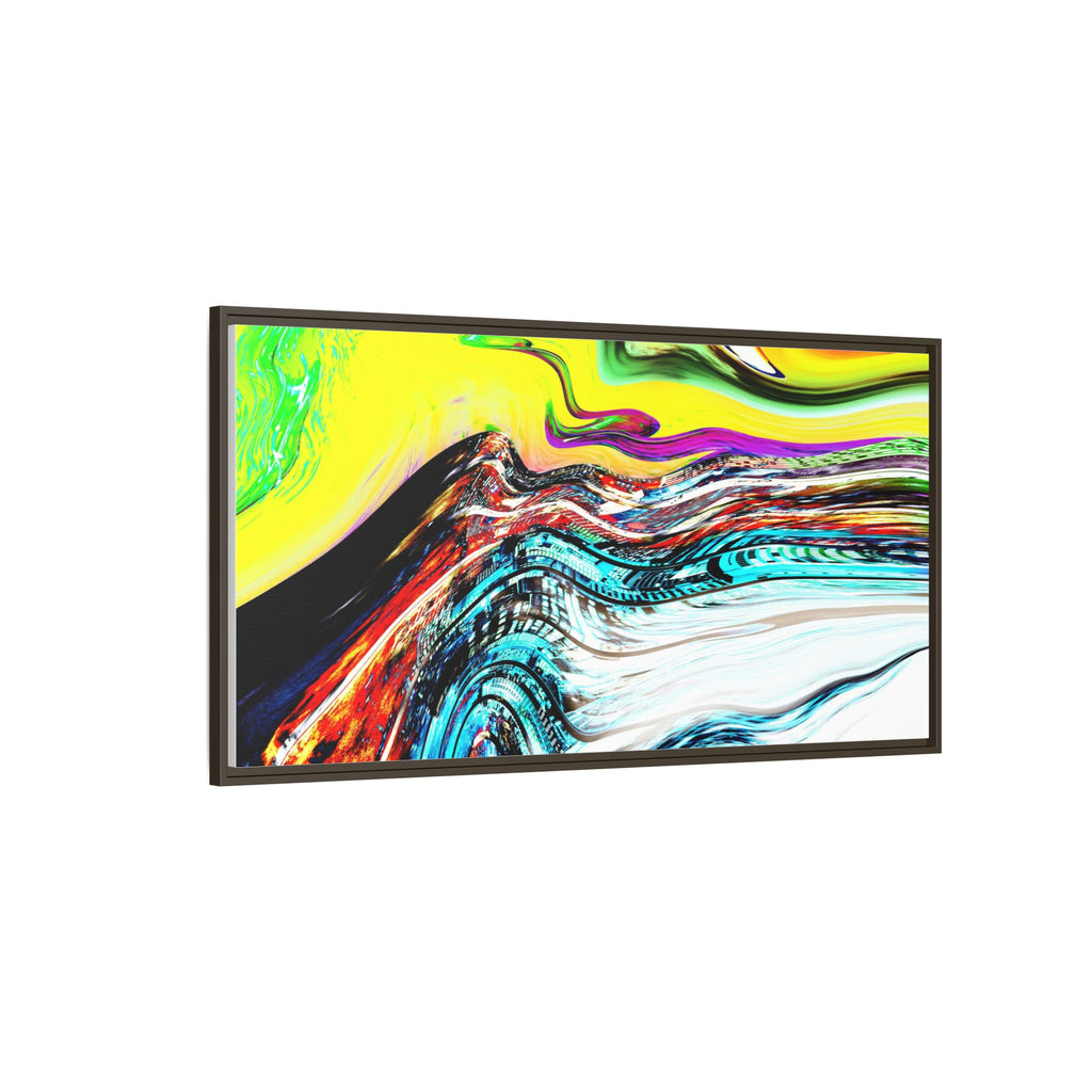 Slip And Slide Matte Canvas Framed Wall Art