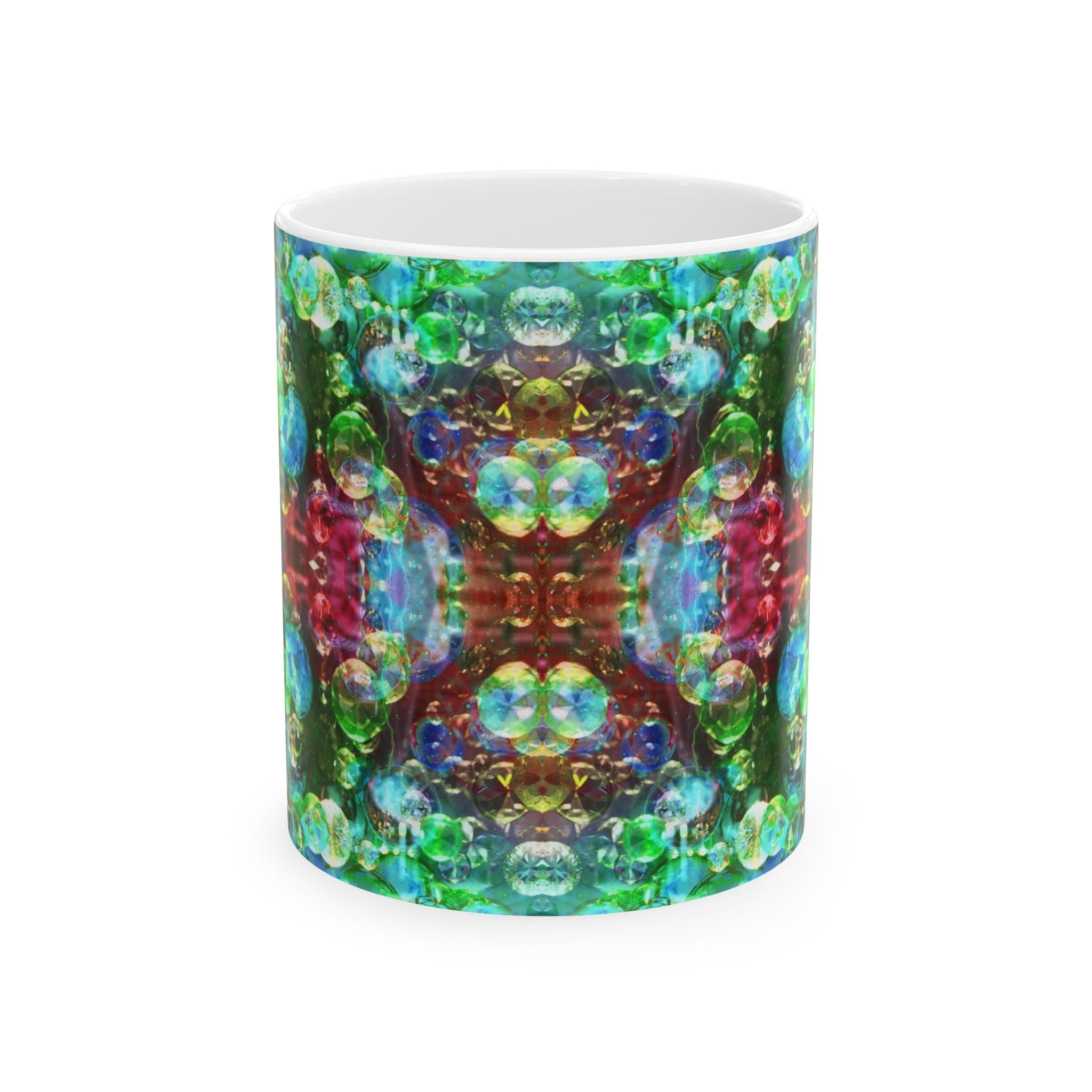 Bubblescope Vision Ceramic Mug – Colorful Abstract 11oz & 15oz