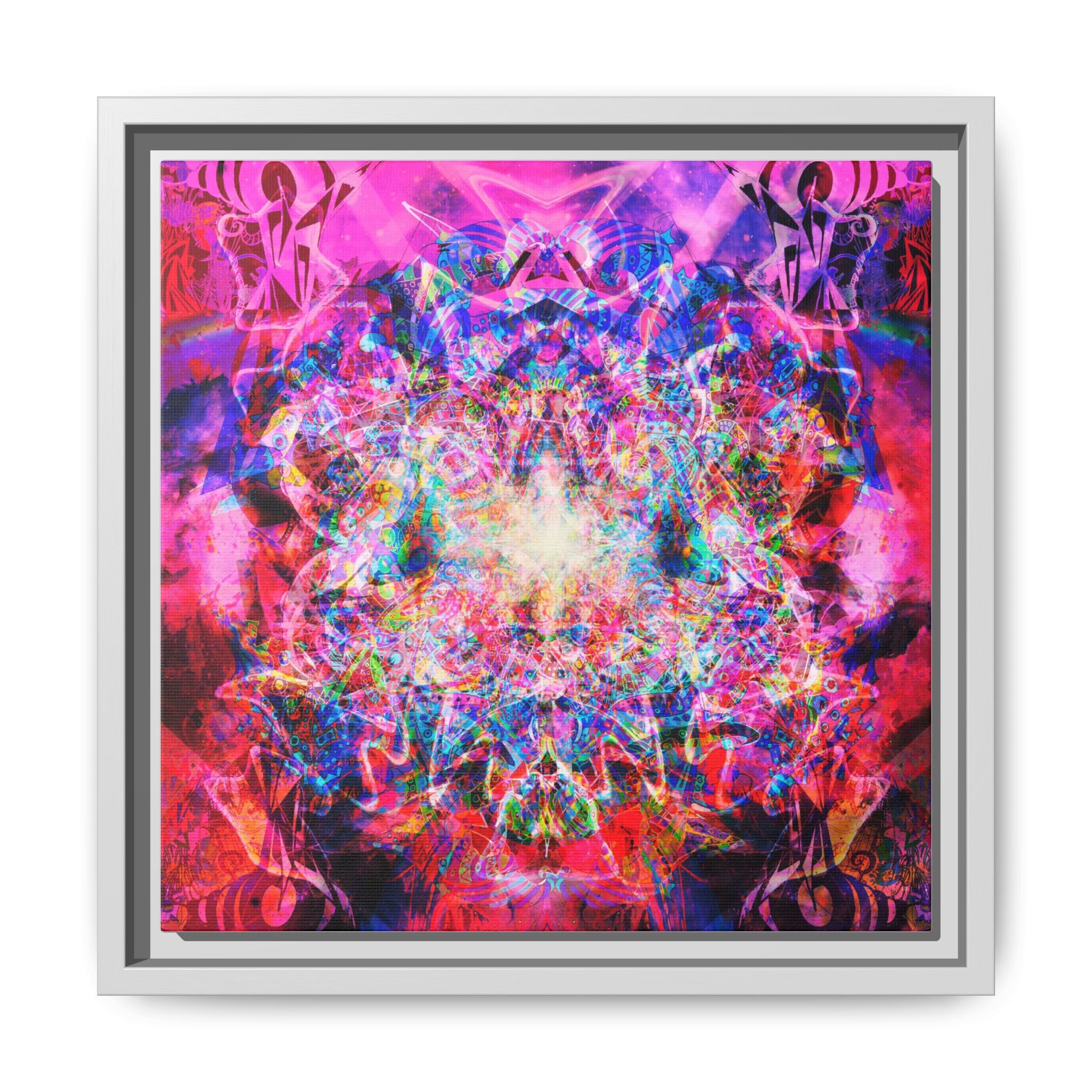 Arashaya Framed Canvas — Vibrant Psychedelic Wall Art