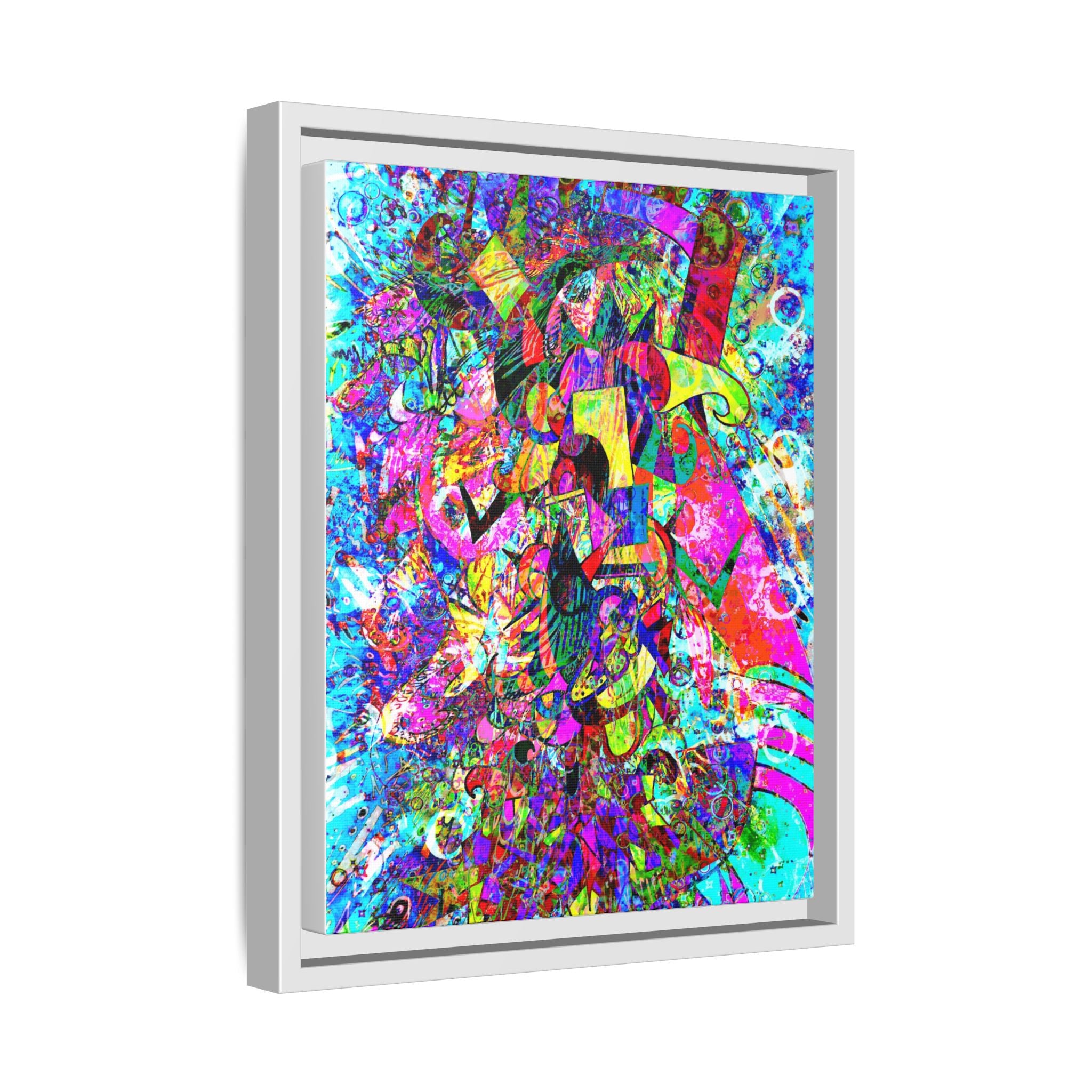 Love Monster Matte Canvas, Framed (Multi-color)