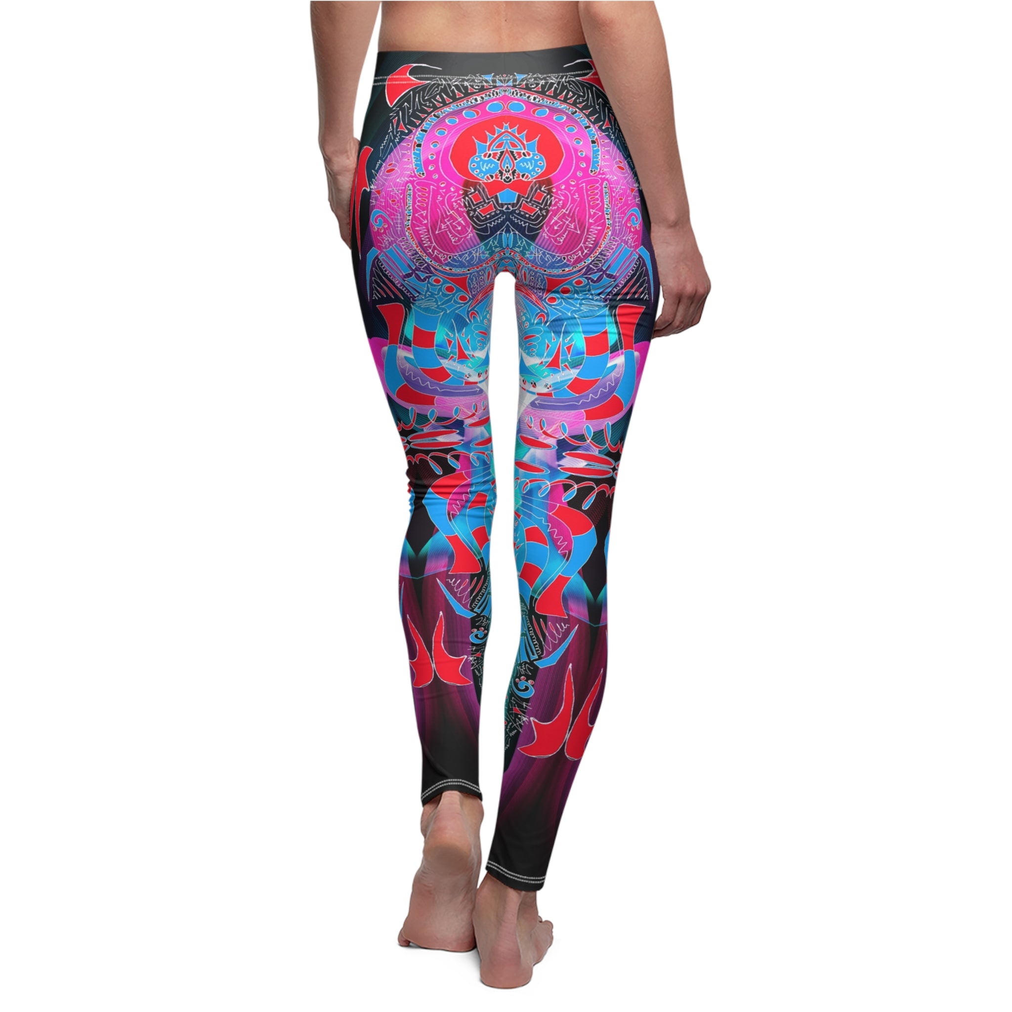 Hyperdimensional Butterfly 4 Leggings — Women's Vibrant All-Over-Print Yoga Leggings
