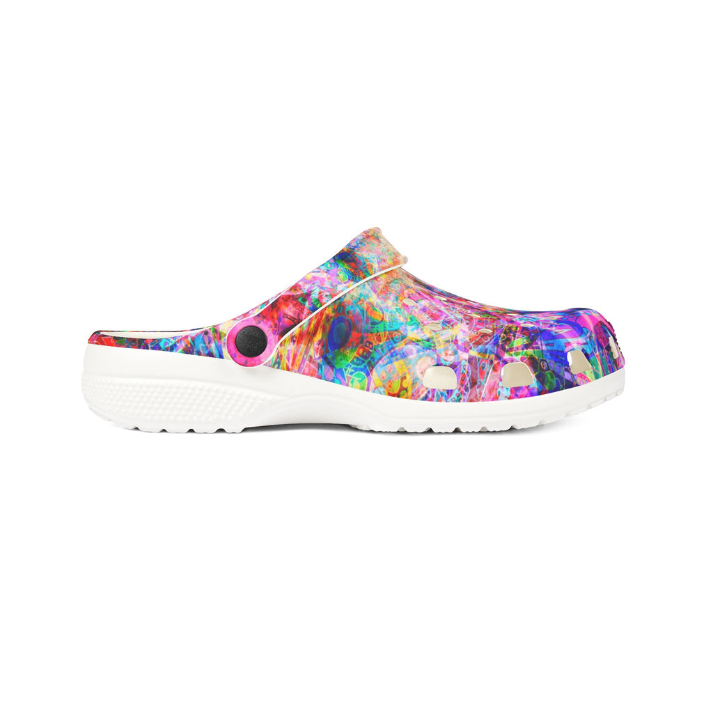 Arashaya - Colorful Confetti EVA Foam Clogs — Lightweight Slip-On Garden Shoes