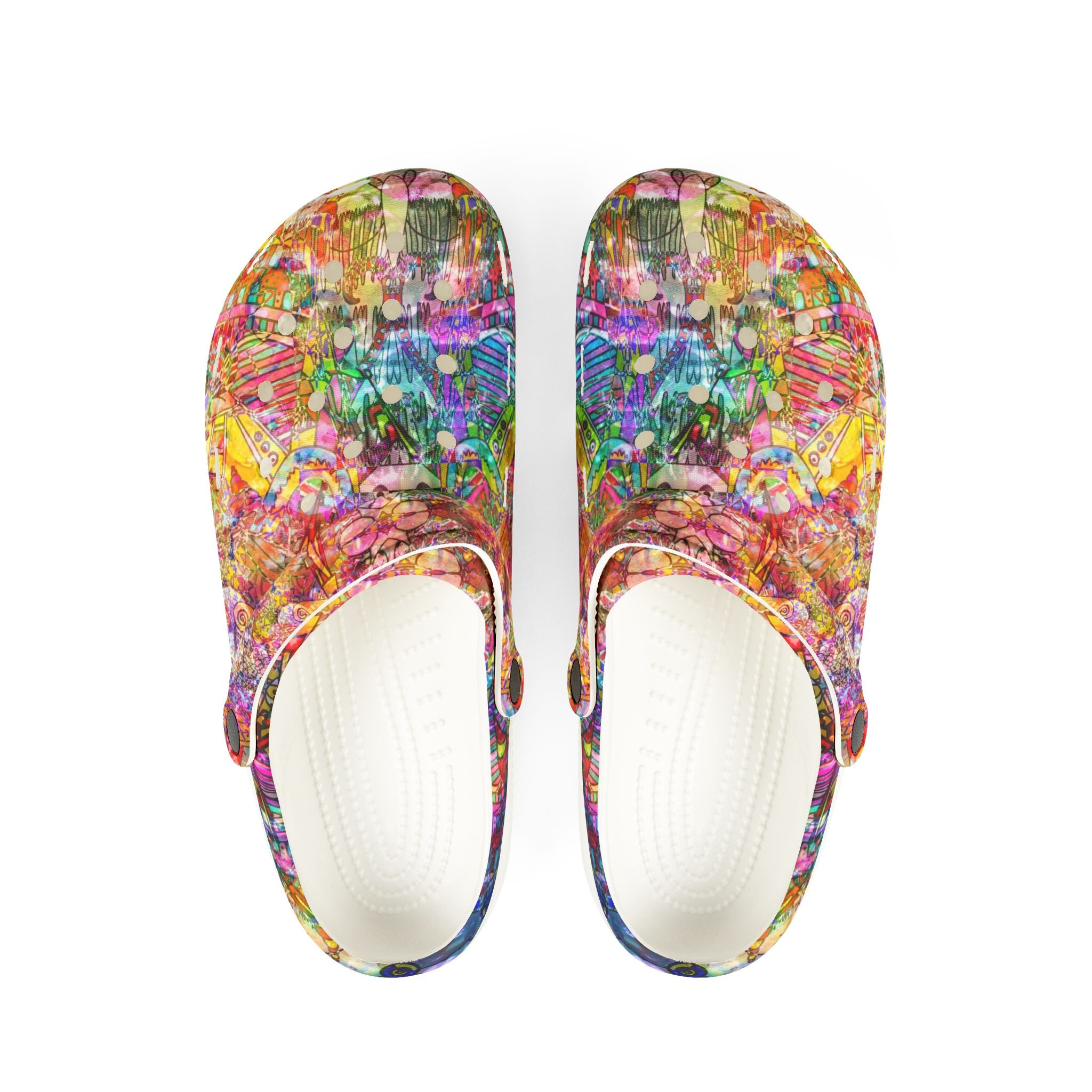 Dance Like There's No Tomorrow - Colorful Abstract EVA Foam Clogs — Lightweight Garden & Casual Shoes