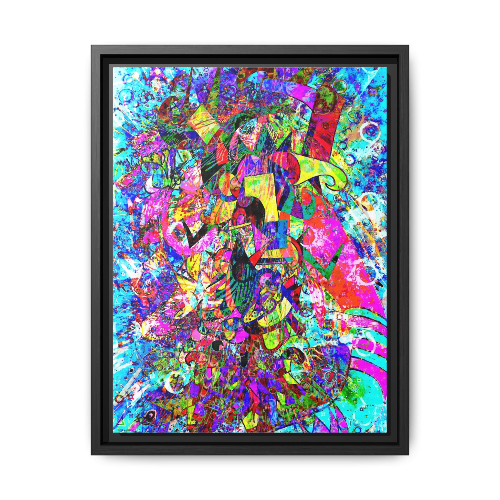Love Monster Matte Canvas, Framed (Multi-color)