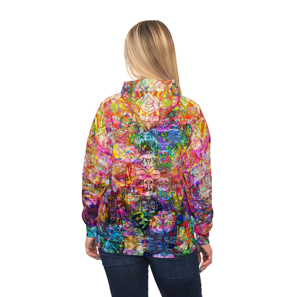 Dance Like There's No Tomorrow - Vibrant Abstract All-Over Print Hoodie