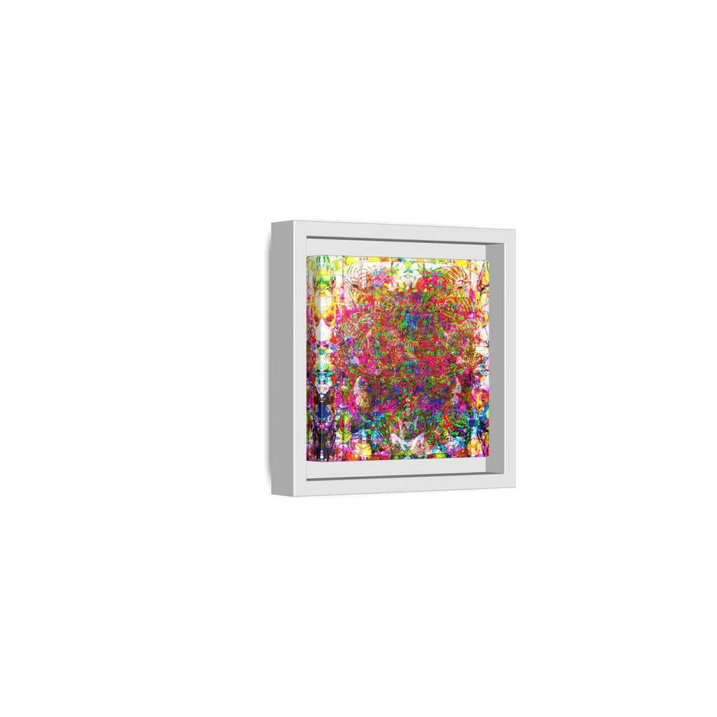 Neon Swirl Party Extravaganza Canvas Art — Vibrant Kaleidoscope Wall Print