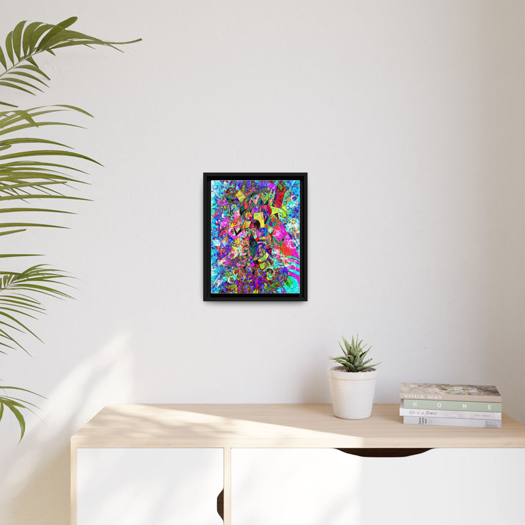 Love Monster Matte Canvas, Framed (Multi-color)