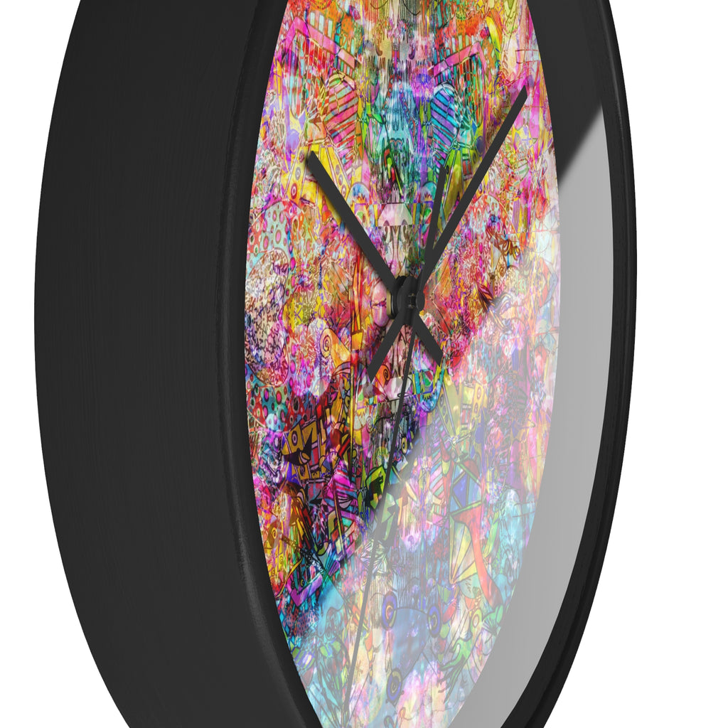 Dance Like There's No Tomorrow - Vibrant  Wall Clock — Colorful Abstract Art Timepiece