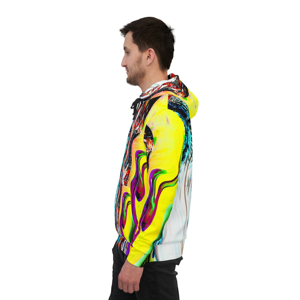 Slip And Slide Athletic Hoodie - Vibrant All-Over-Print Pullover