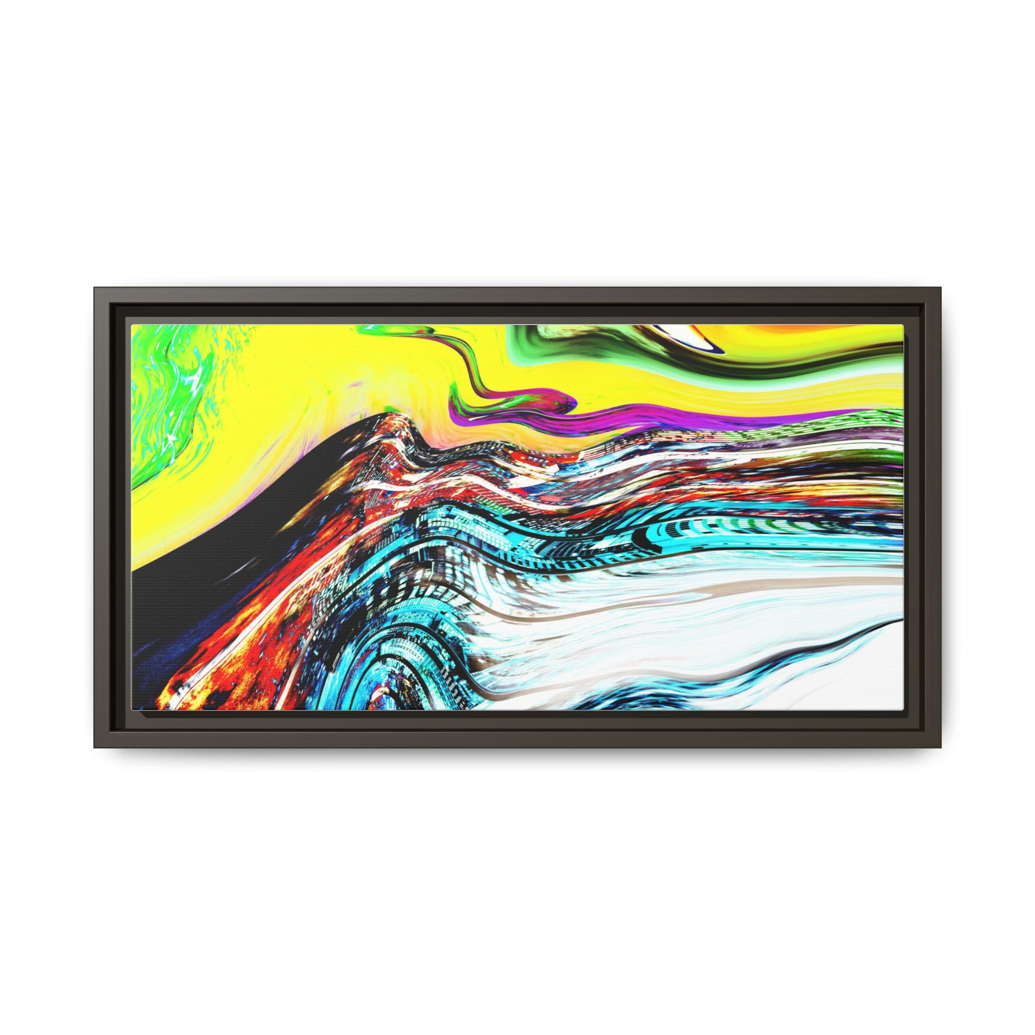 Slip And Slide Matte Canvas Framed Wall Art