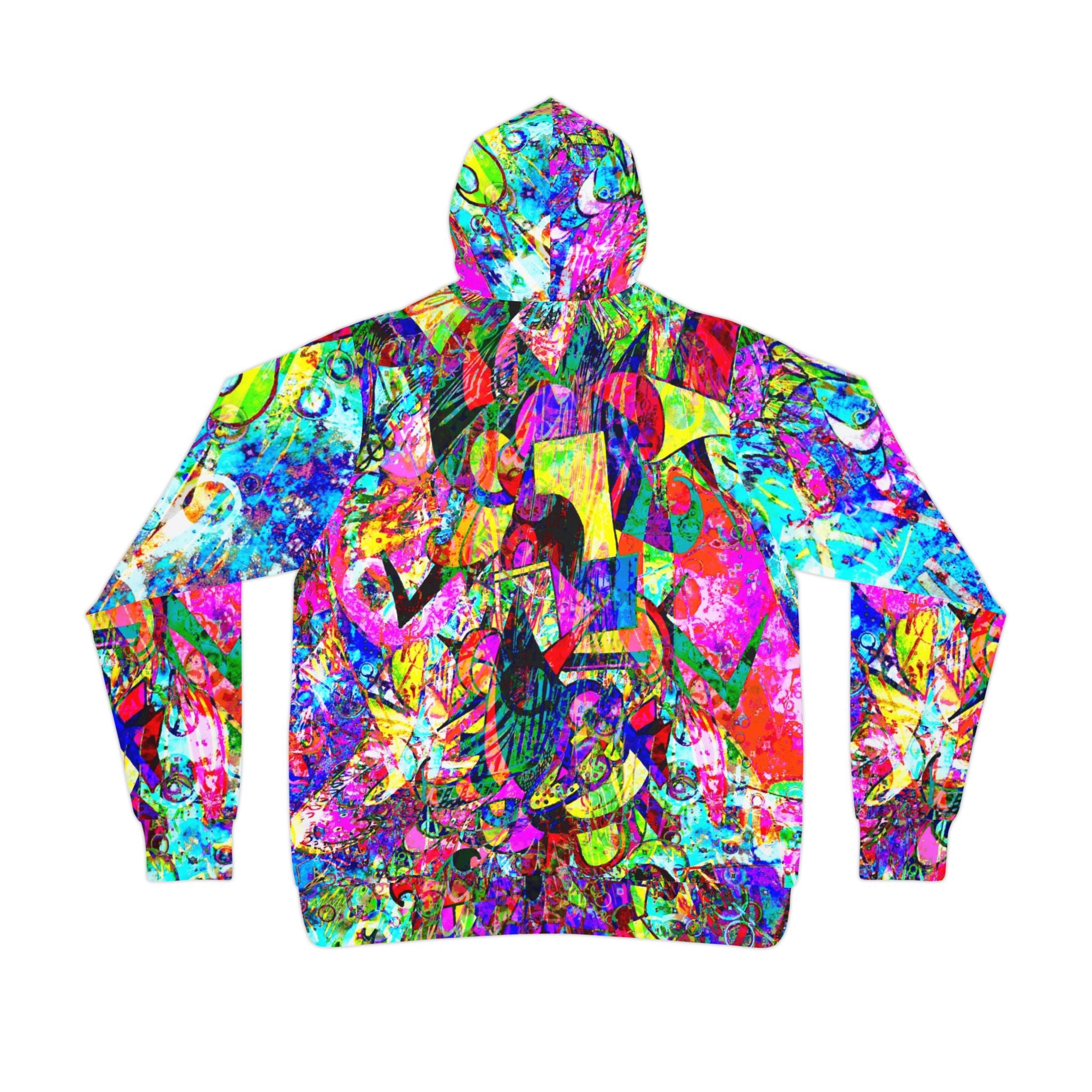 Love Monster Athletic Hoodie – Vibrant All-Over-Print Streetwear