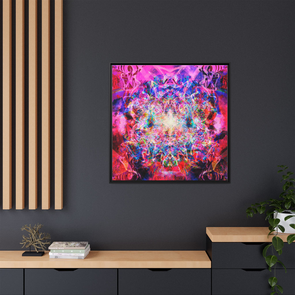 Arashaya Framed Canvas — Vibrant Psychedelic Wall Art
