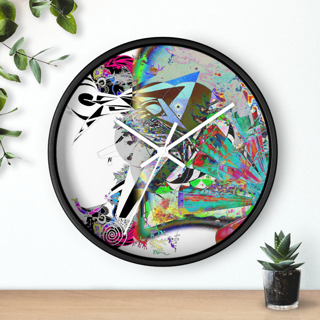 Spin Art Wall Clock