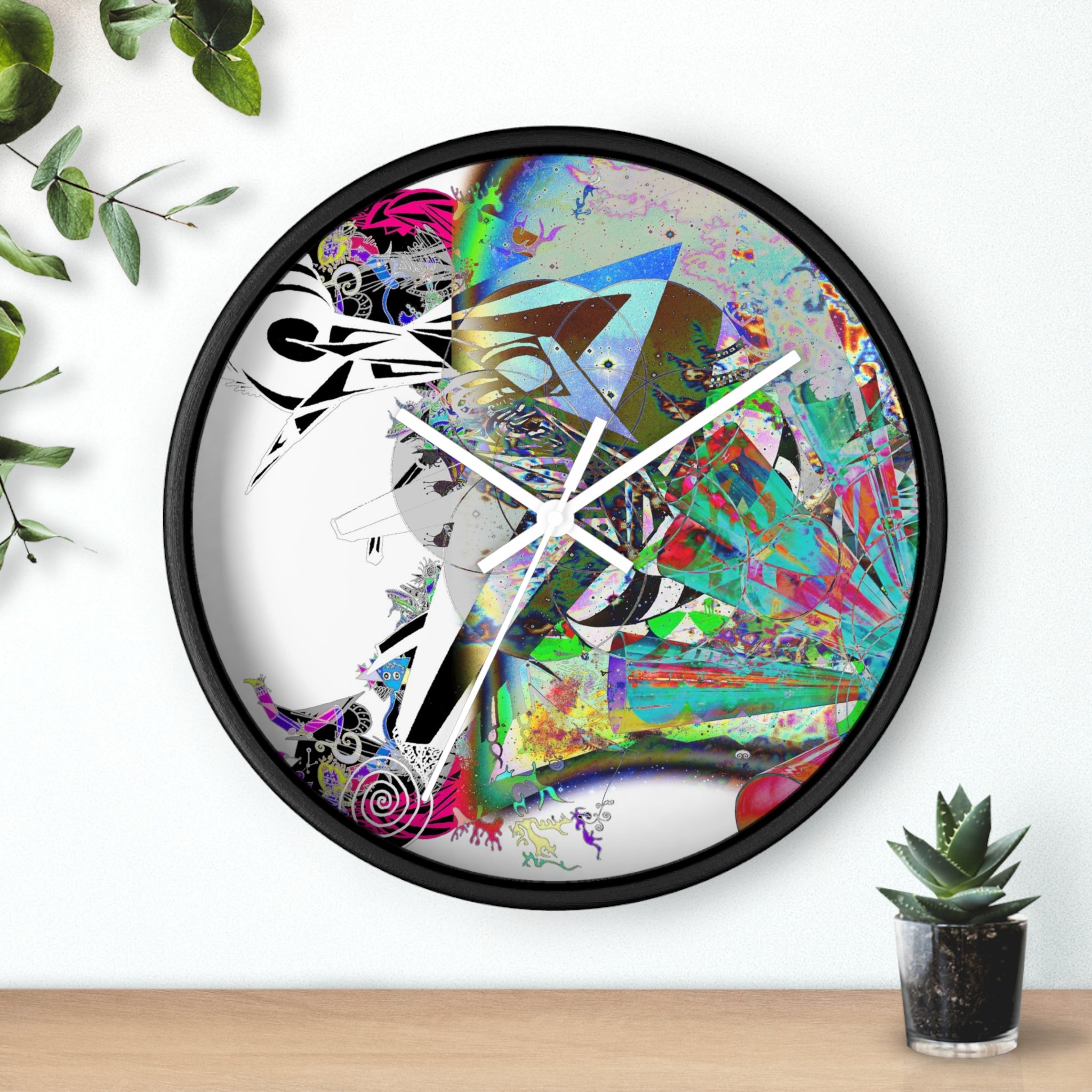 Spin Art Wall Clock