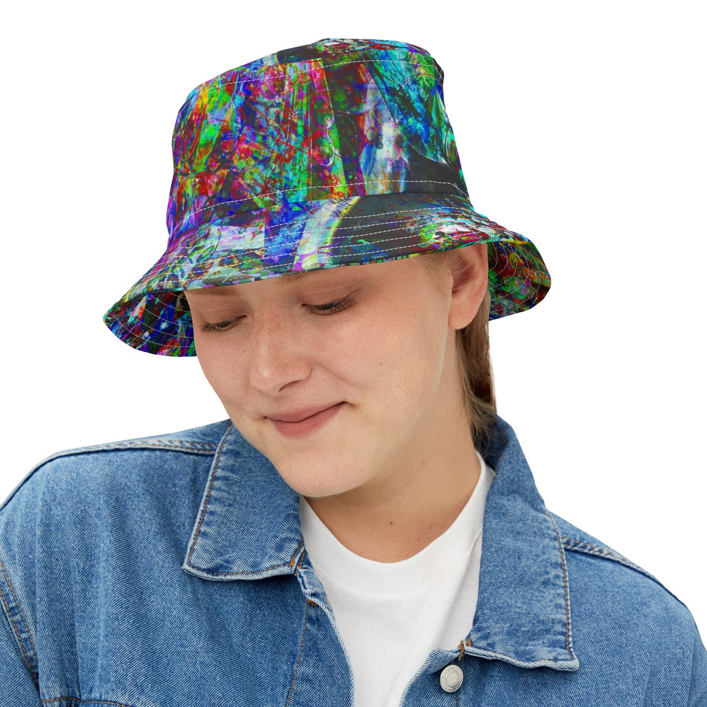 Barfing Beautifully Bucket Hat — Vibrant All-Over-Print Sun Hat