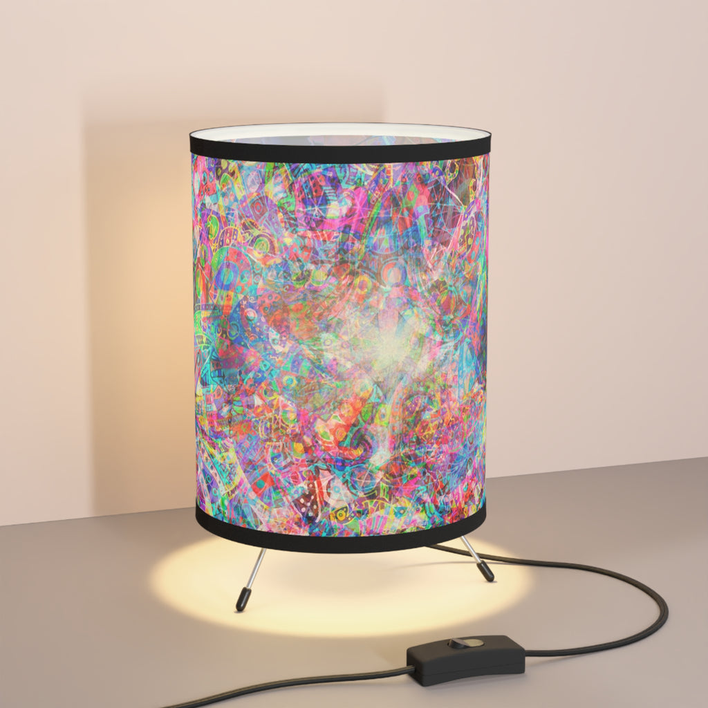 Arashaya 2 Tripod Lamp with High-Res Printed Shade, US\CA plug