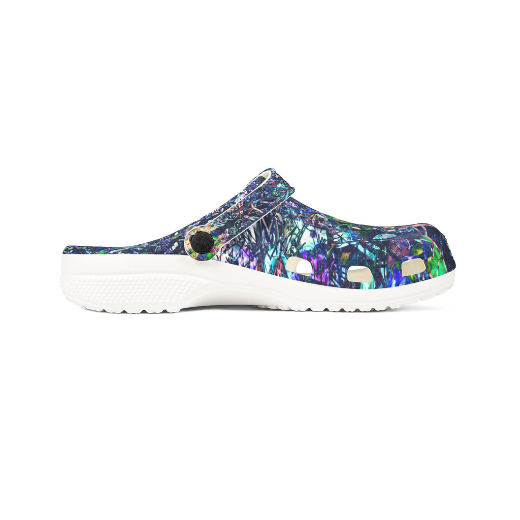 KAWABONGA - Galaxy Mosaic EVA Clogs — Printed Foam Slip-On Shoes