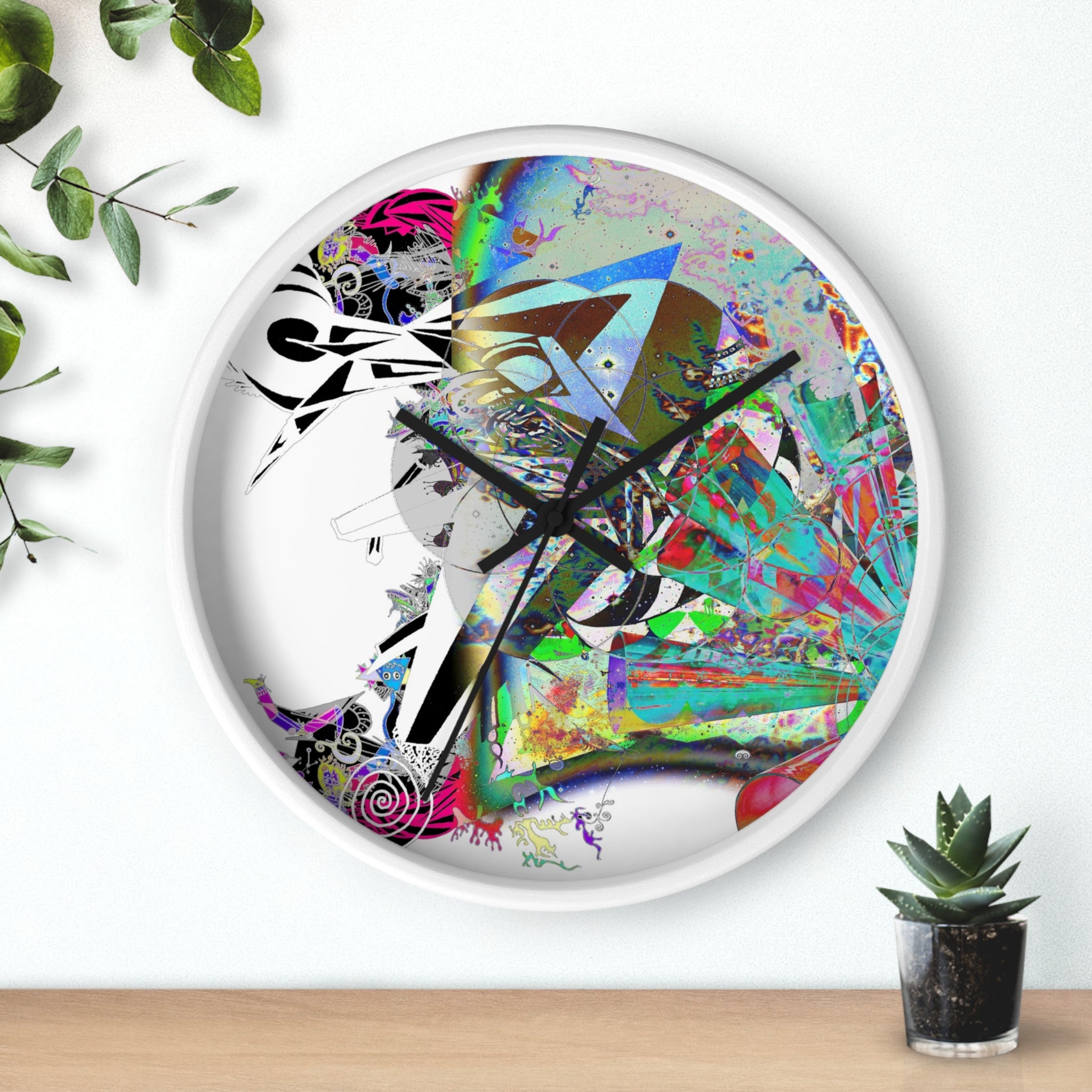 Spin Art Wall Clock