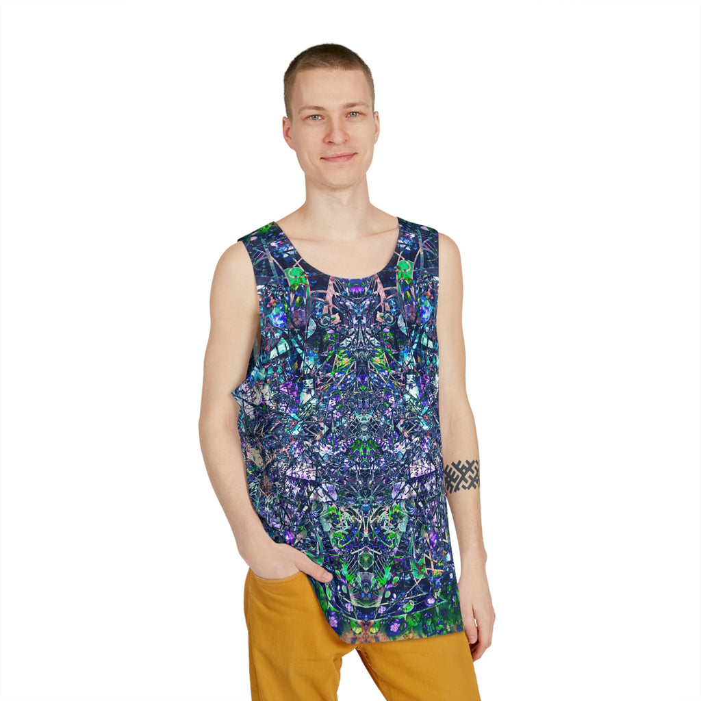 KAWABONGA - Psychedelic Men's Tank — All-Over Print Festival Top