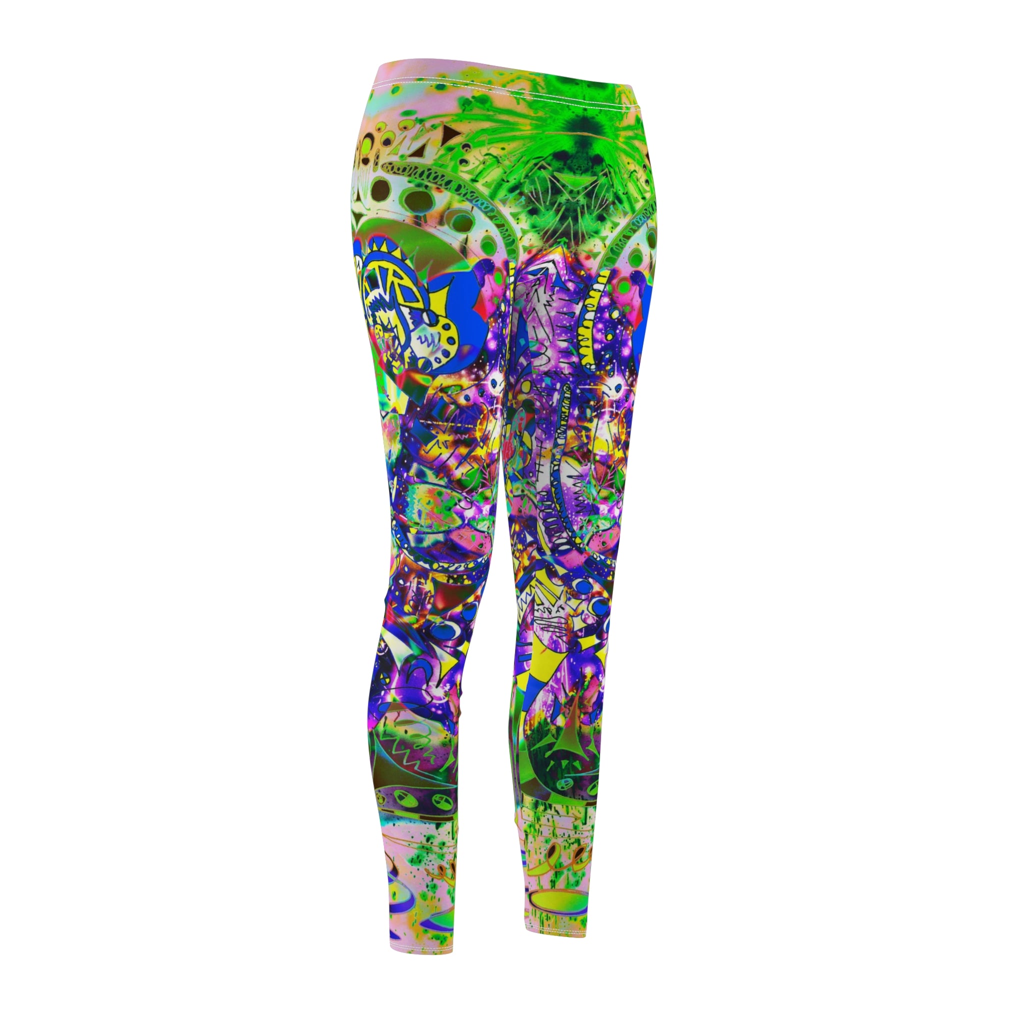 Alien Darkness 9 Leggings — Vibrant All-Over-Print Yoga Leggings