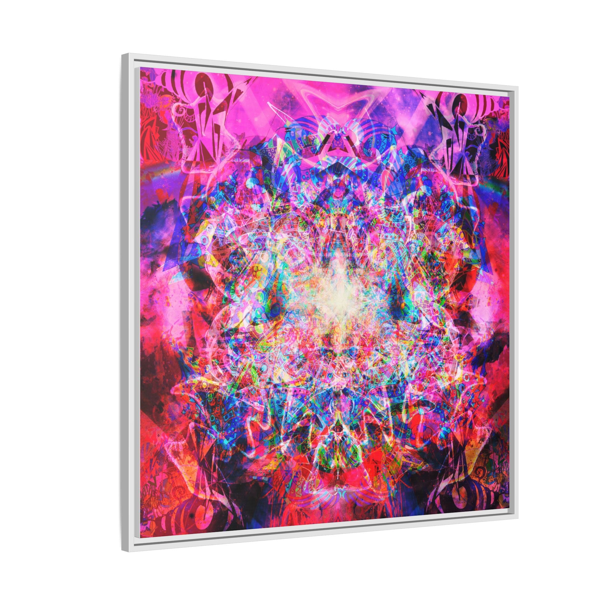 Arashaya Framed Canvas — Vibrant Psychedelic Wall Art