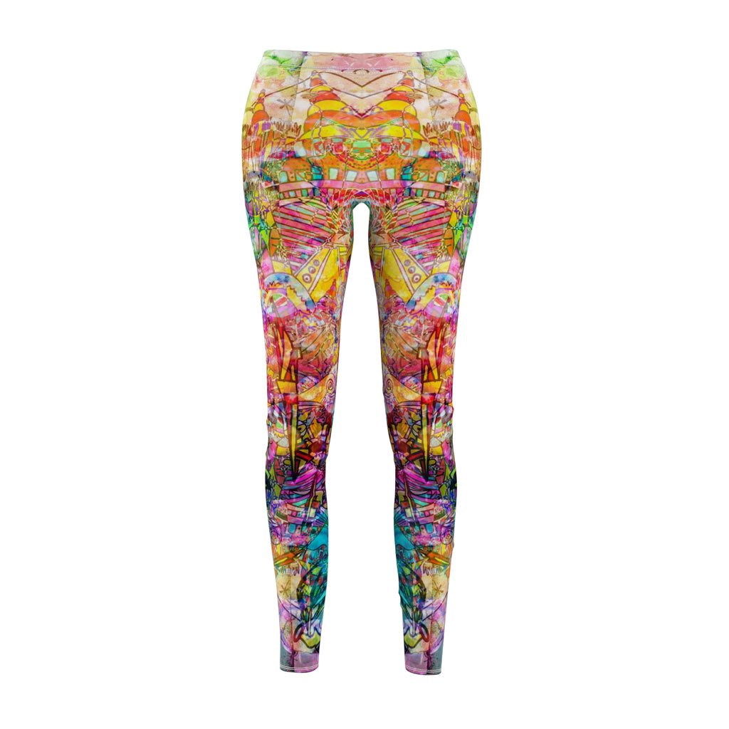 Dance Like There's No Tomorrow Psychedelic Kaleidoscope Leggings — Women's All-Over-Print Casual Leggings