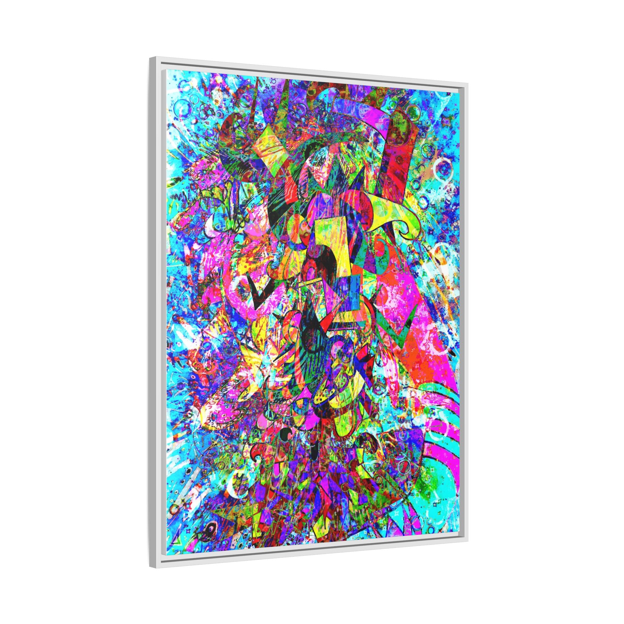 Love Monster Matte Canvas, Framed (Multi-color)