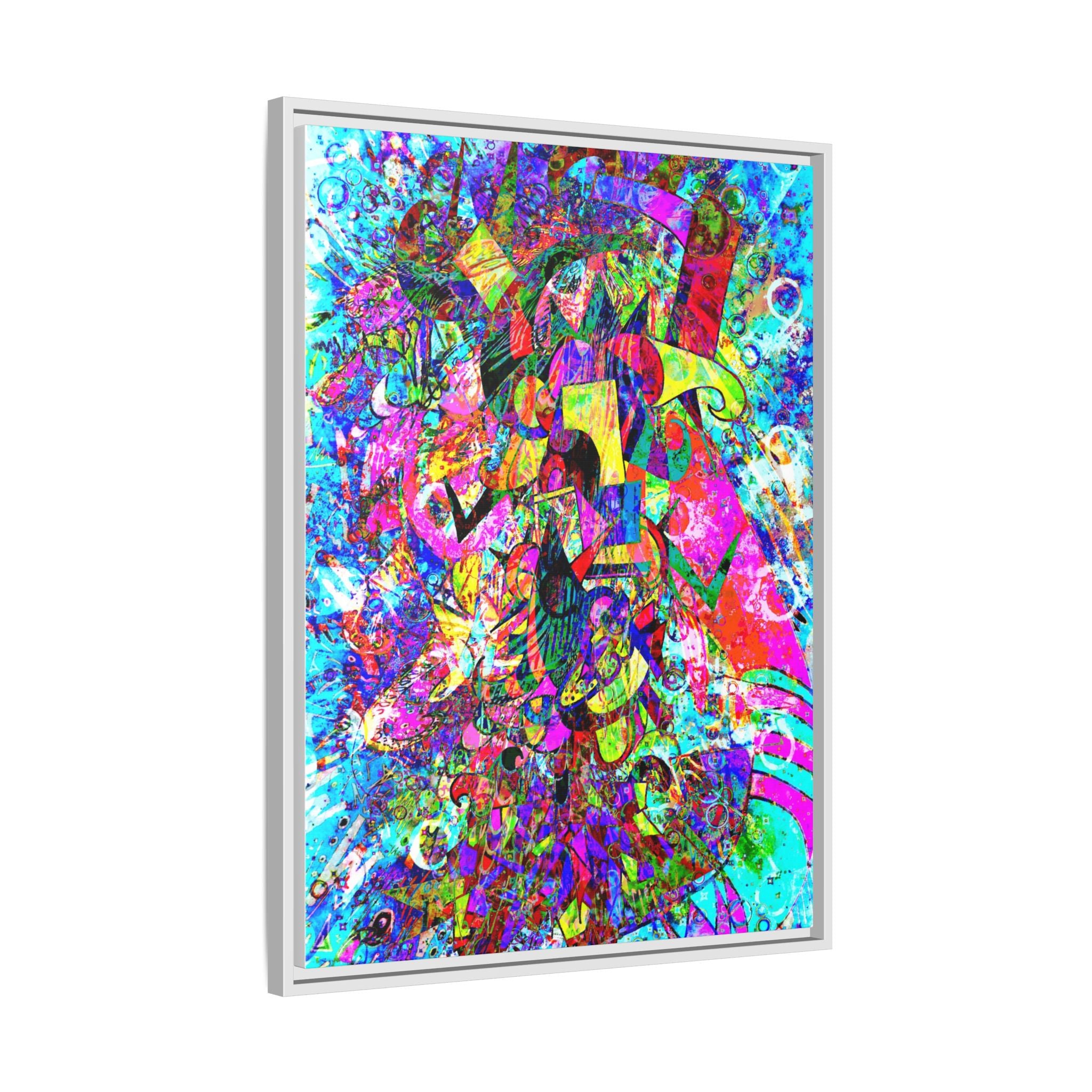 Love Monster Matte Canvas, Framed (Multi-color)